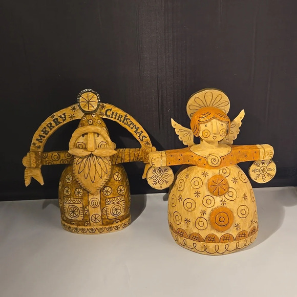 2007 Caribou Canyon for Demdaco Angel & Santa Old World Resin Holiday Ornaments - Picture 1 of 13